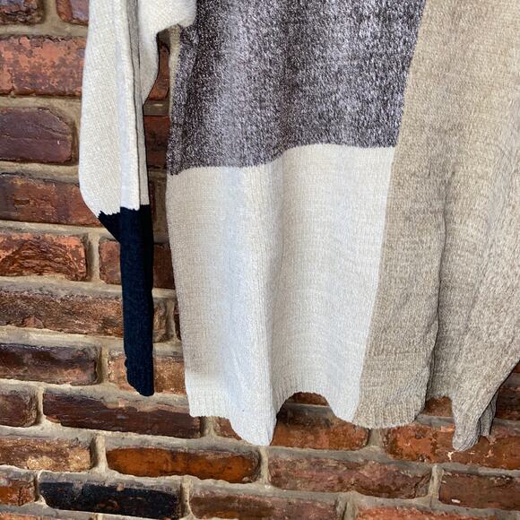 NWT Classic Elements Beige Color Block Pullover Knit Sweater Women's Size 1X - Picture 3 of 5